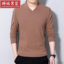 男士長袖上衣 男士打底衫雙絨絨衛衣男2021秋冬季時尚印花打底衫中青年時尚潮流免燙上衣-潮流好物 歷史價格詳細信息