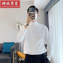 高領長T 韓版純棉百搭寬鬆落肩長袖T恤 內搭翻領【TJ80160】現貨+預購 歷史價格詳細信息