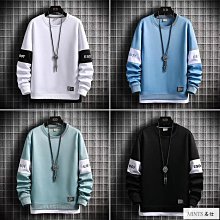 假兩件衛男寬鬆情侶連帽長袖鞦鼕加厚韓版學生外 歷史價格詳細信息