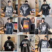 暗黑系做舊水洗無袖短t男 M-5XL 短袖背心男 大碼T恤衫 oversizeT恤 無袖背心 落肩無袖上衣男潮人屋服飾-MINTS名仕男裝 歷史價格詳細信息