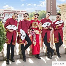 相聲服裝演出服大褂表演服中式伴郎團馬褂男士民國風男女長袍長衫 歷史價格詳細信息