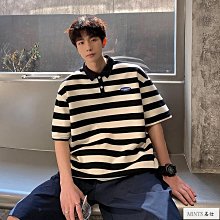 條紋短T 日系口袋旗幟繡花造型 寬鬆短袖T恤 竹節棉230G【TJK1870】現貨＋預購 歷史價格詳細信息