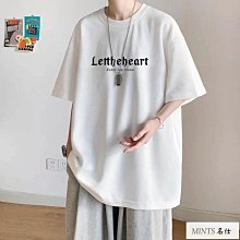 夏季ins港風潮流印花短袖T恤 韓版學院風寬鬆圓領五分袖潮tee 百搭休閒Oversized短t 打底衫 上衣 男生衣著 歷史價格詳細信息