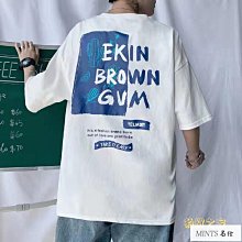 【M-8XL】韓版寬鬆字母印花情侶T恤大碼運動短袖Oversize加大碼T恤圓領T恤時尚T恤男裝【滿299元發貨】 歷史價格詳細信息