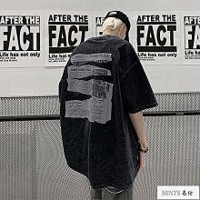 水洗印花T恤男 網紅短袖男士 圓領上衣男生【M-5XL】五分袖潮青春流行T恤時尚潮牌ins標準慵懶簡約男春季百搭名匯衣-MINTS名仕男裝 歷史價格詳細信息