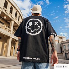 國潮夏季印花短袖t恤男女寬鬆情侶美式街頭復古休閒半袖體恤 歷史價格詳細信息