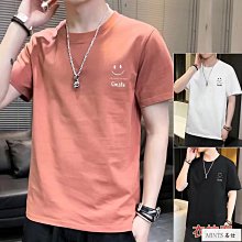韓版夏天衣服 男裝短袖 小版男裝 修身上衣 短t 情侶裝 t恤 圓領t 男生衣服 短袖上衣-MINTS名仕男裝 歷史價格詳細信息