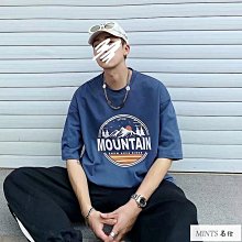 短袖男  T恤男士時尚印花體恤2024夏季薄款短袖圓領小眾半袖打底上衣-MINTS名仕男裝 歷史價格詳細信息