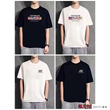 短袖男 短T男生 五分袖上衣男士 潮流青春流行圓領城市風貌寬松時尚潮牌潮夏季T恤短袖新款簡約 短袖上衣 KH1-MINTS名仕男裝 歷史價格詳細信息