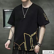 男生短袖T恤 原宿風短袖T恤男韓版寬松五分袖港風chi 韓版休閒上衣韓國ulzzangc男生體恤(PG1109)【壹號站 歷史價格詳細信息
