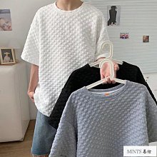 韓版華夫格套裝男士夏季青少年大尺碼潮短袖韓版寬鬆短褲運動痞帥兩件套 歷史價格詳細信息