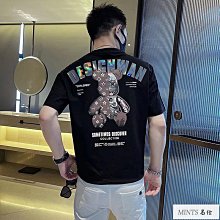 原宿短袖男t恤潮流ins寬鬆半袖韓版學生夏季衣服潮牌百搭個性體恤-MINTS名仕男裝 歷史價格詳細信息