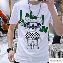 夏季新款時尚圓領短袖體恤男修身印花圖案個性青年潮半袖t恤 歷史價格詳細信息