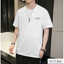 韓版短T港風短袖上衣短袖T恤男男生短袖印花T恤男女衣著男生上衣短袖短T短袖上衣IGA4-MINTS名仕男裝 歷史價格詳細信息