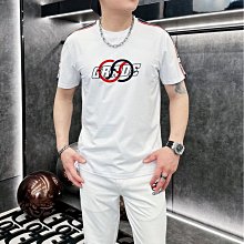 夏季新款短袖T恤男士潮流時尚百搭漫畫卡通印花圓領寬松燕尾上衣 歷史價格詳細信息