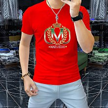 夏季短袖t恤男士圓領絲光棉潮流精神小夥半袖上衣修身時尚 歷史價格詳細信息