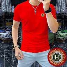 絲光棉男士短袖t恤衫2024細節新款歐潮重工藝刺繡青年舒適圓領潮 男短袖t 男裝 歷史價格詳細信息