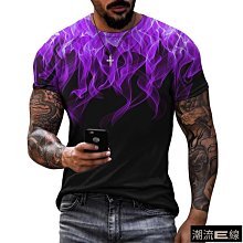 夏季時尚休閒 t 卹抽象風景 t 卹男士 3D 打印嘻哈原宿個性圓領短袖上衣【滿299元發貨】 歷史價格詳細信息