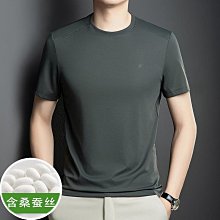 2024新款男士短袖t恤圓領衫高檔輕奢男裝半袖舒適透氣時尚夏季潮 男短袖t 男裝 歷史價格詳細信息