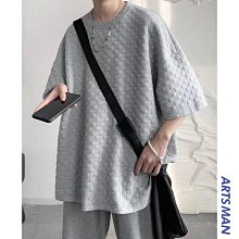 男士襯衫新款風格夏季短袖格子百搭襯衫休閒寬鬆韓版外套上衣潮流-22號穿搭 歷史價格詳細信息