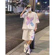 運動套裝男 男生套裝 夏季男士休閒短袖套裝男潮流五分袖寬鬆運動學生短褲KD杜蘭特球衣 歷史價格詳細信息