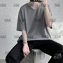 潮衣庫『高級感男裝襯衫新款男春秋綠色條紋長袖輕熟風襯衣式夾克上衣』男士T恤襯衫POLO衫背心馬甲 歷史價格詳細信息