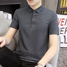夏季冰絲polo衫男2色 M-3XL  短袖襯衫領t恤  v領潮牌休閒百搭上衣 極速出貨 歷史價格詳細信息