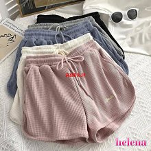 Helena格子褲 大尺碼居家褲 華夫格 運動短褲 睡褲 真理褲 學生薄款寬鬆闊腿休閒高腰辣妹熱褲C1160-滿599免運 價格比較,價格查詢,歷史價格詳細信息