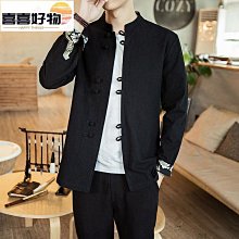 棉麻外套男 民族風立領盤扣時尚拼接乞丐服 棉麻長袖襯衫 漢服 和服 道袍 棉麻外套 日式和風外套 唐裝漢服潮牌~時尚男裝 歷史價格詳細信息