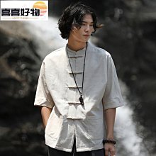 立領棉麻襯衫 唐裝男 亞麻長袖 上衣 漢服 中老年 復古 居士服 唐中式 歷史價格詳細信息