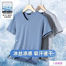 莫代爾夏季短袖T恤男士V領無痕打底背心內穿薄款商務無縫內衣上衣 歷史價格詳細信息