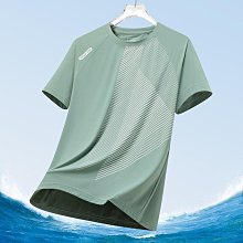 排汗衣 冰絲網眼男士短袖T恤 吸溼透氣速乾短袖 寬鬆加肥加大尺碼 休閒衫運動短袖T恤 排汗衫強推 歷史價格詳細信息