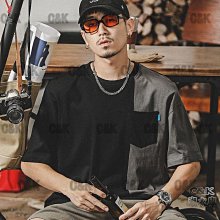 拼色短袖T恤男士夏裝大尺碼顯瘦休閒短袖韓版上衣-正正男裝 歷史價格詳細信息