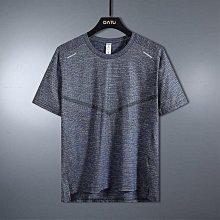 運動上衣 涼感衣 T恤男 運動T恤男冰絲短袖圓領t袖薄款健身服彈力幹衣新-真男人專賣店 歷史價格詳細信息