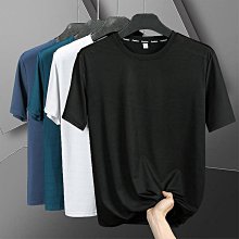 M-5XL短袖T恤男 夏季衣服 冰絲短T 素t 涼感短袖 網眼T恤 潮流 男生衣服 寬鬆 五分袖 運動T恤-MINTS名仕男裝 歷史價格詳細信息
