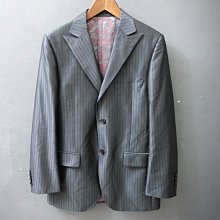 義大利品牌 SST&C 黑色條紋 羊毛混紡 合身版 休閒西裝外套 48號 歷史價格詳細信息