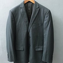 義大利品牌 SST&C 黑色條紋 羊毛混紡 合身版 休閒西裝外套 48號 歷史價格詳細信息