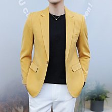 Men’s衣帽間 正裝男誘惑 秋季新款男士西裝外套修身韓版單西DX6817P165 21D6 職業西裝 新郎西裝 主持人禮服 歷史價格詳細信息