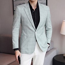 Men’s衣帽間 正裝男誘惑 秋季新款男士西裝外套修身韓版單西DX6817P165 21D6 職業西裝 新郎西裝 主持人禮服 歷史價格詳細信息