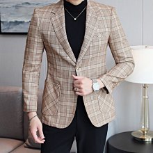 Men’s衣帽間 正裝男誘惑 秋季新款男士西裝外套修身韓版單西DX6817P165 21D6 職業西裝 新郎西裝 主持人禮服 歷史價格詳細信息