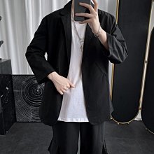 夏季中袖小西裝男修身韓版潮西服套裝男士休閑薄款學生七分袖外套-特價 歷史價格詳細信息