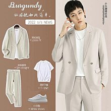 春季韓版西裝套裝 男生純色慵懶DK制服痞帥翻領寬松學生小西服外套 歷史價格詳細信息