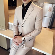 秋冬韓版修身小西裝外套雙排扣時尚休閑西服淺咖XZ9003PG9130  44A5  正裝男誘惑 歷史價格詳細信息