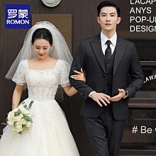 西服羅蒙休閑西裝男士秋秋款商務韓版潮流帥氣修身百搭黑色西服外套男 歷史價格詳細信息