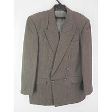 男 ~【MICHEL RENE】黑色細條紋羊毛(100%)西裝外套 34/50號(10D33)~99元起標~ 歷史價格詳細信息