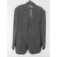 男 ~【MICHEL RENE】黑色細條紋羊毛(100%)西裝外套 34/50號(10D33)~99元起標~ 歷史價格詳細信息