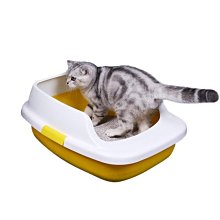 【現貨】半封閉式貓砂盆+貓鏟 貓砂盆 貓廁所 貓便盆 貓砂屋 出入口網狀設計 拆組簡單 簡樸大方 歷史價格詳細信息