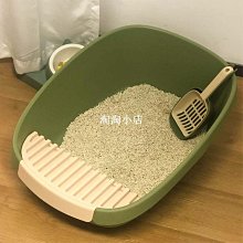 下殺 大號半封閉式鹿角貓砂盆高邊防外濺貓咪屎盆貓廁所寵物用品批發 歷史價格詳細信息
