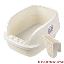 【現貨】半封閉式貓砂盆+貓鏟 貓砂盆 貓廁所 貓便盆 貓砂屋 出入口網狀設計 拆組簡單 簡樸大方 歷史價格詳細信息