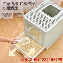 貓砂盆大號防帶砂小號屎盆貓咪用品超大封閉式貓廁所自動雙層空氣 歷史價格詳細信息